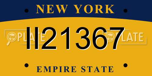 II21367 New York License Plate