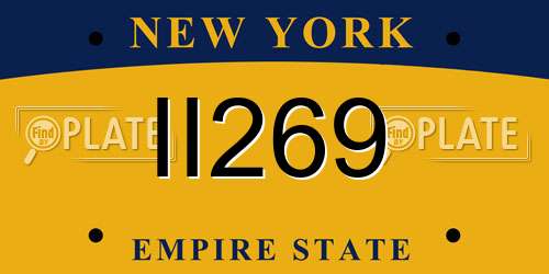 II269 New York License Plate