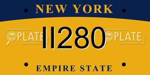 II280 New York License Plate