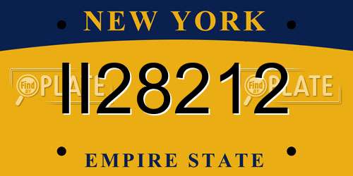 II28212 New York License Plate