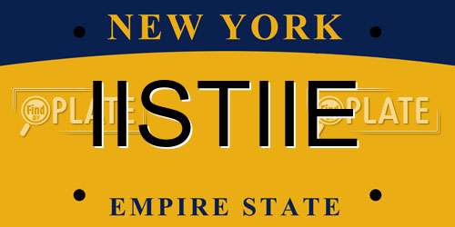 IISTIIE New York License Plate