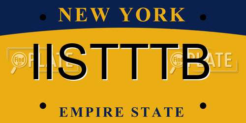 IISTTTB New York License Plate
