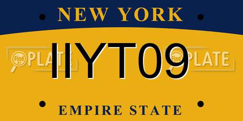 IIYT09 New York License Plate