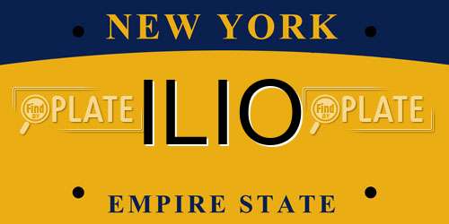 ILIO New York License Plate