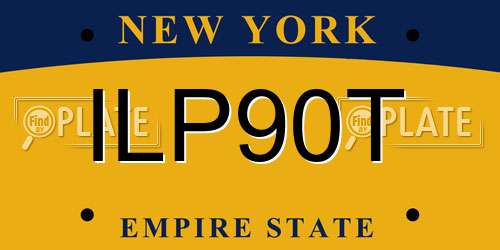 ILP90T New York License Plate