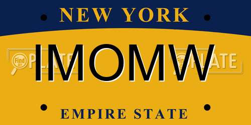 IMOMW New York License Plate