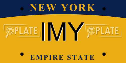 IMY New York License Plate