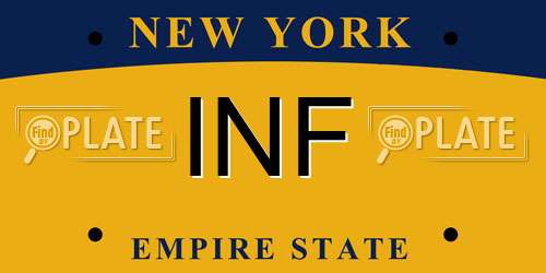 INF New York License Plate