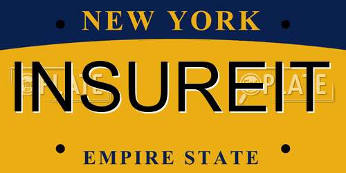 INSUREIT New York License Plate