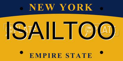ISAILTOO New York License Plate