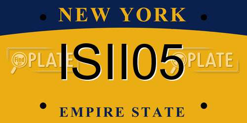 ISII05 New York License Plate