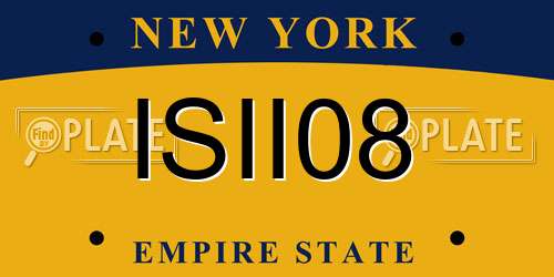 ISII08 New York License Plate