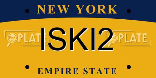 ISKI2 New York License Plate