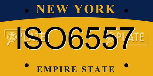 ISO6557 New York License Plate