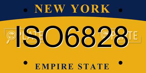 ISO6828 New York License Plate
