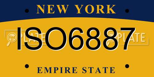 ISO6887 New York License Plate