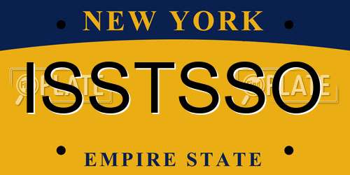 ISSTSSO New York License Plate