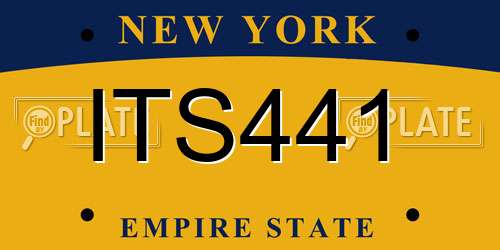 ITS441 New York License Plate