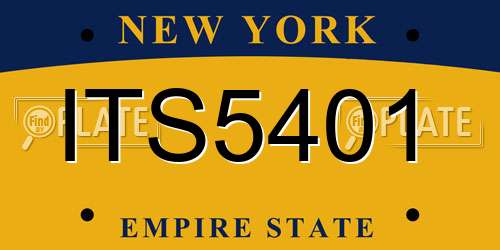 ITS5401 New York License Plate
