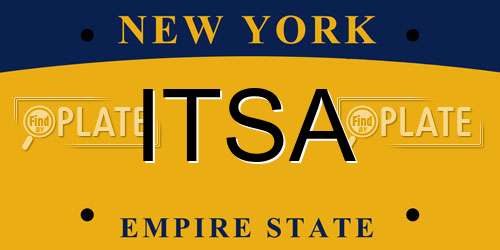 ITSA New York License Plate