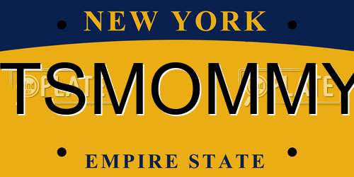 ITSMOMMY New York License Plate