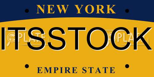 ITSSTOCK New York License Plate