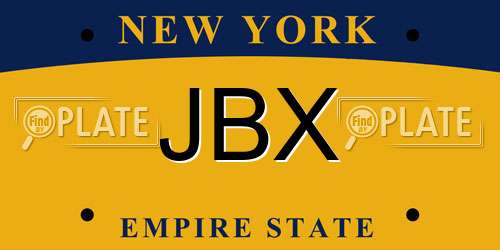 JBX New York License Plate