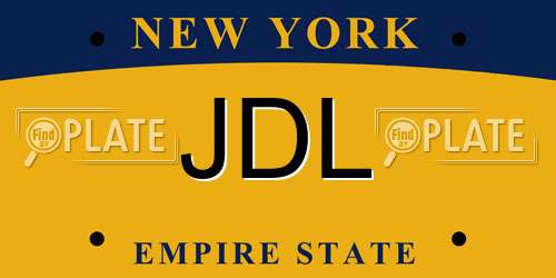 JDL New York License Plate