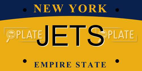 JETS New York License Plate