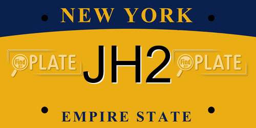 JH2 New York License Plate