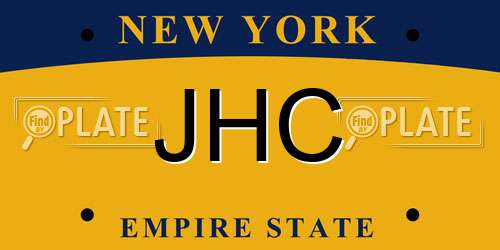 JHC New York License Plate