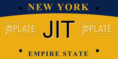 JIT New York License Plate