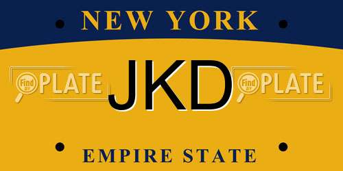 JKD New York License Plate