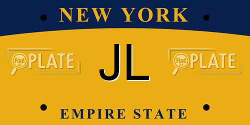 JL New York License Plate