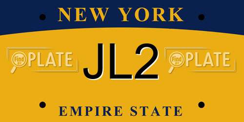 JL2 New York License Plate