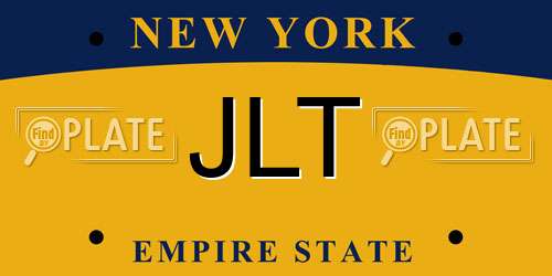 JLT New York License Plate