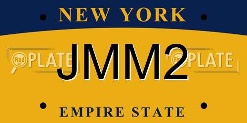 JMM2 New York License Plate