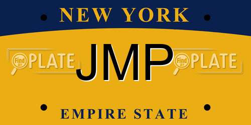 JMP New York License Plate