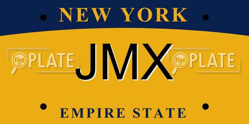 JMX New York License Plate