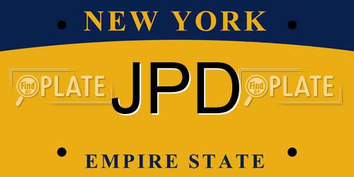 JPD New York License Plate