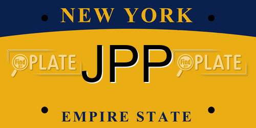 JPP New York License Plate