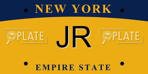 JR New York License Plate