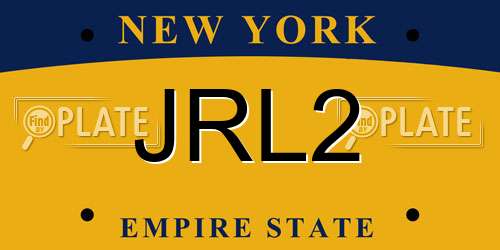 JRL2 New York License Plate
