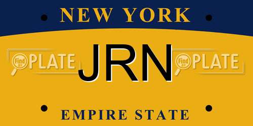 JRN New York License Plate