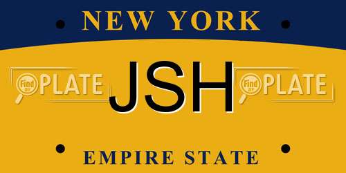 JSH New York License Plate