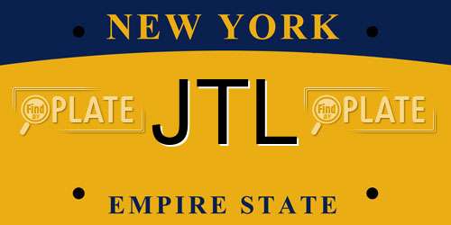 JTL New York License Plate