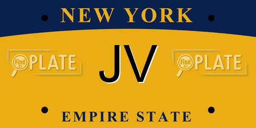JV New York License Plate