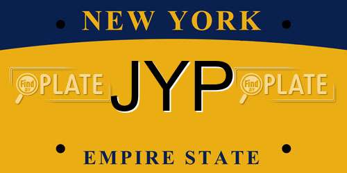 JYP New York License Plate