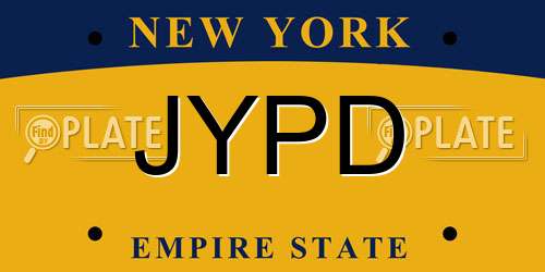 JYPD New York License Plate