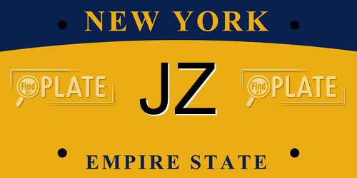 JZ New York License Plate